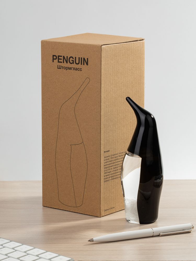 Штормгласс Penguin, черный / Миниатюра WWW (1000)