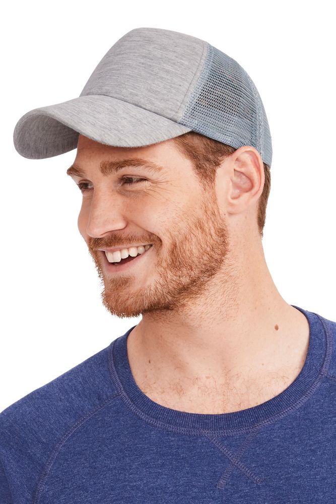 Бейсболка Dodge, серый меланж с темно-синим / Миниатюра WWW (1000)