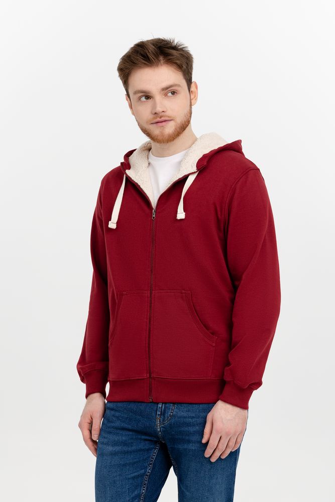 Толстовка на молнии Kulonga Sherpa, бордовая / Миниатюра WWW (1000)