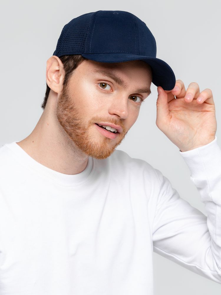 Бейсболка Mistral, темно-синяя / Миниатюра WWW (1000)