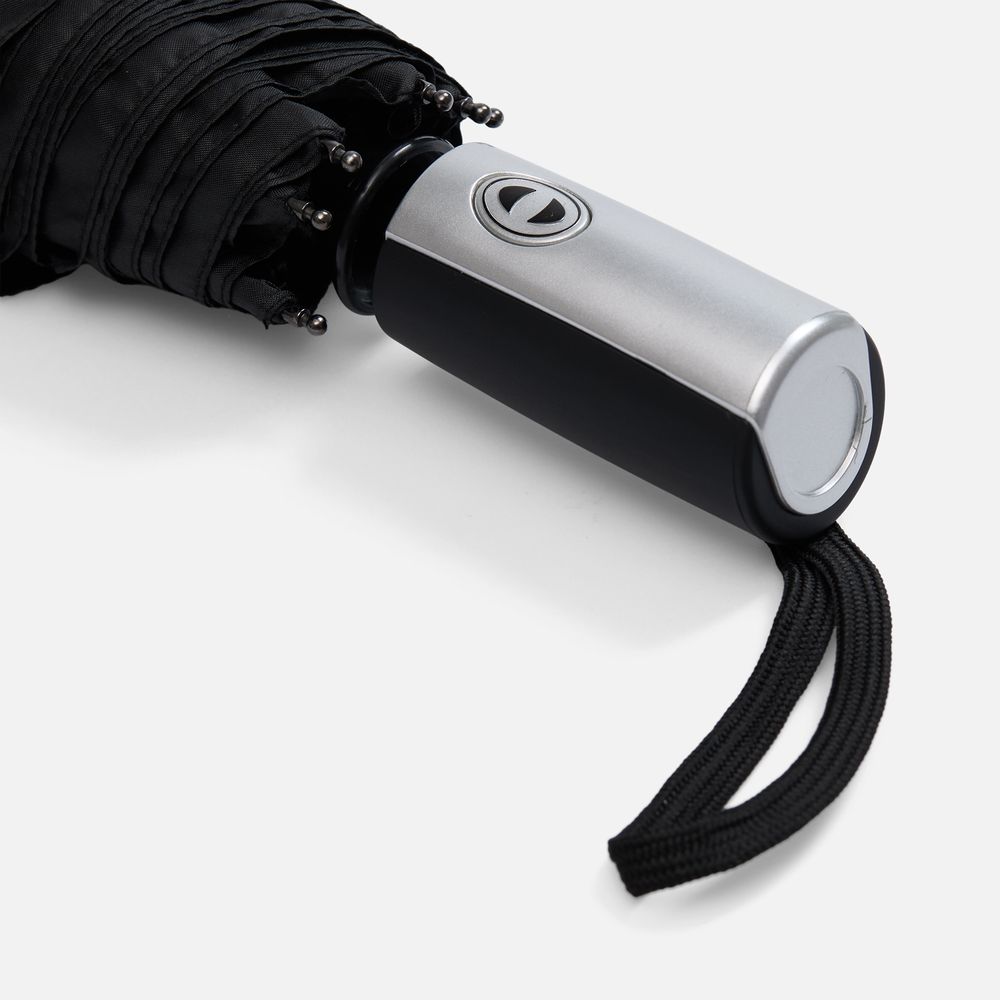 Зонт складной Fiber, черный / Миниатюра WWW (1000)