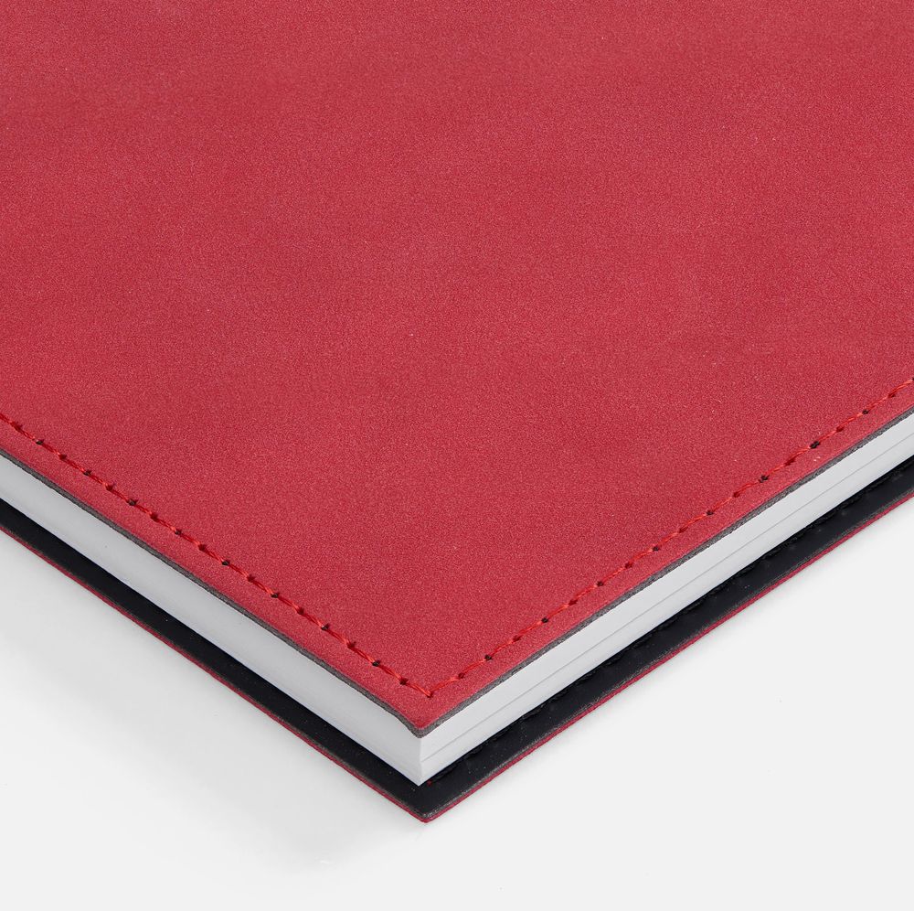 Ежедневник Notera Maxi, недатированный, красный / Миниатюра WWW (1000)