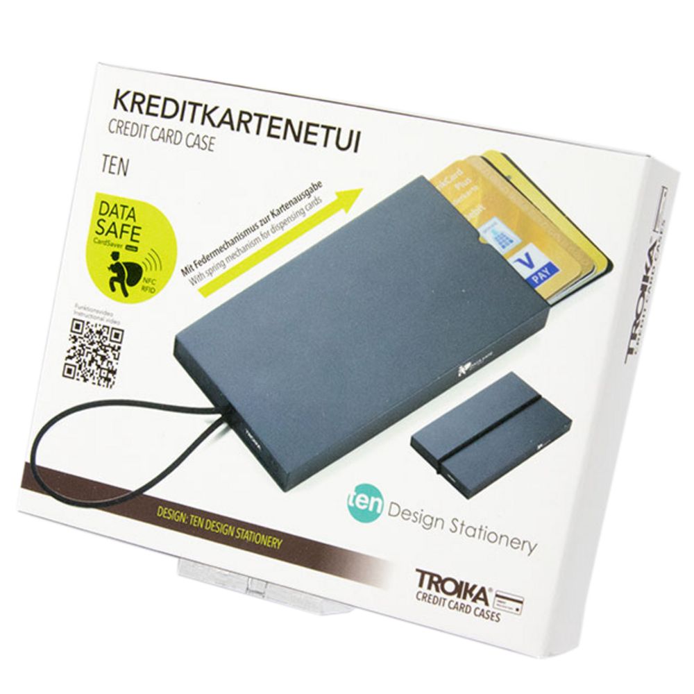 Футляр для карт Ten, черный / Миниатюра WWW (1000)