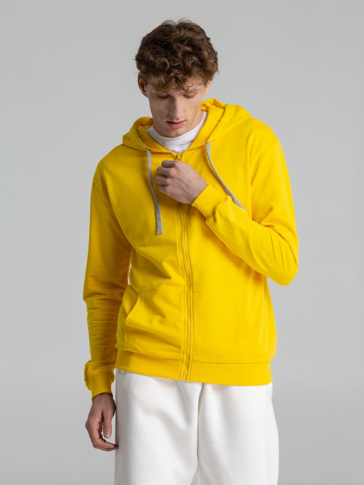 Толстовка на молнии с капюшоном Unit Siverga, желтая / Миниатюра WWW (1000)