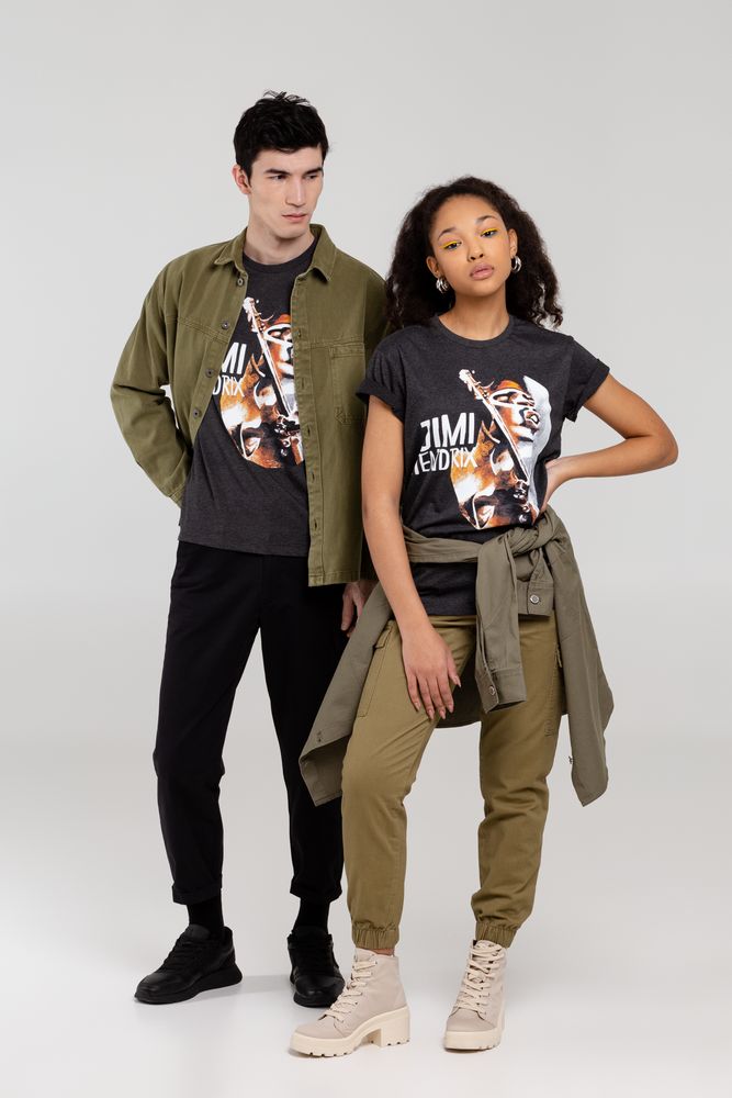 Футболка «Меламед. Jimi Hendrix», черный меланж / Миниатюра WWW (1000)