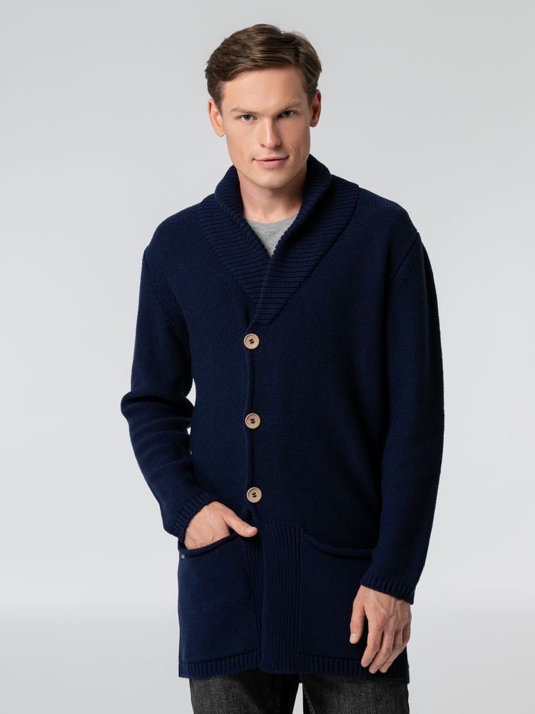 Кардиган мужской с пуговицами Free Flow, синий / Миниатюра WWW (1000)