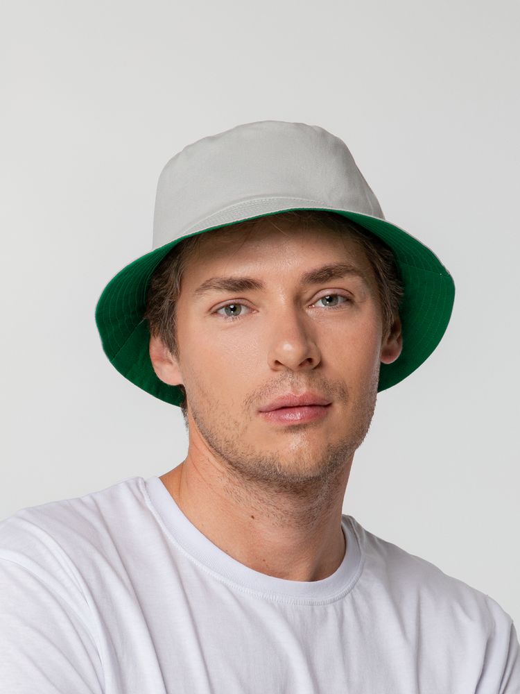 Панама Summer двусторонняя, зеленая с серым / Миниатюра WWW (1000)