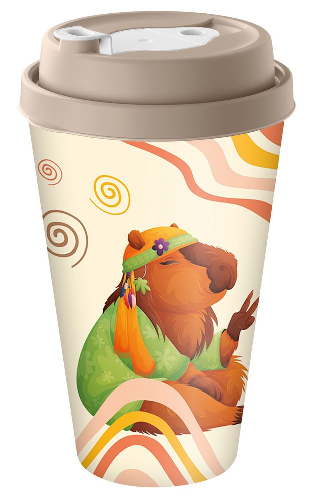 Стакан с крышкой Tumbler на заказ, M / Миниатюра WWW (1000)