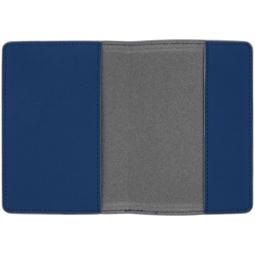 Обложка для паспорта Shall Simple, синий / Миниатюра WWW (1000)