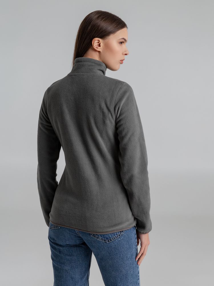 Толстовка флисовая женская Frontflip серая / Миниатюра WWW (1000)