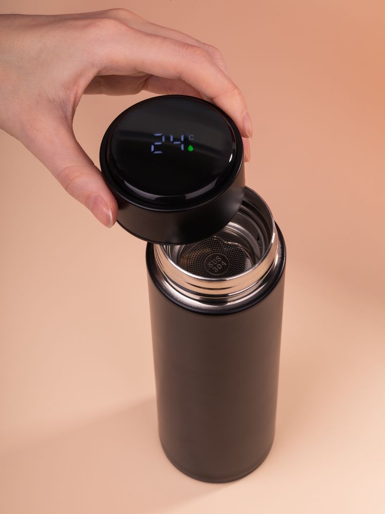 Смарт-бутылка Long Therm, черная / Миниатюра WWW (1000)