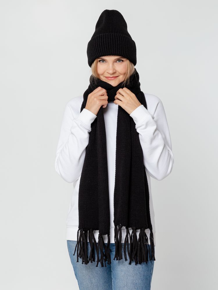 Шарф Flette, черный / Миниатюра WWW (1000)