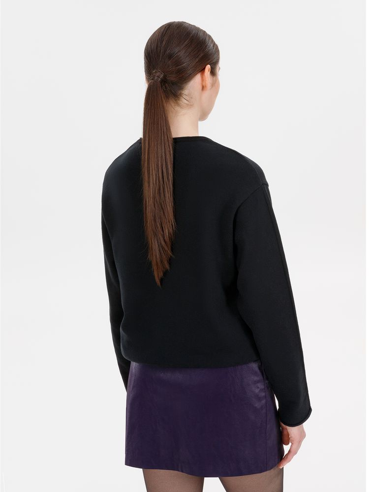 Лонгслив унисекс Siluetti Fuori, черный / Миниатюра WWW (1000)