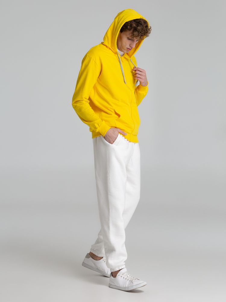Толстовка на молнии с капюшоном Unit Siverga, желтая / Миниатюра WWW (1000)