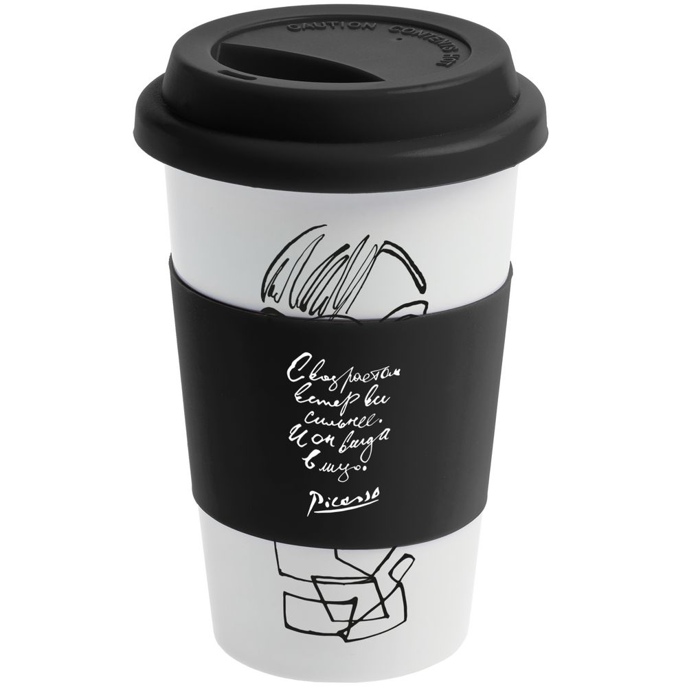 Кружка «Ветер в лицо», черная / Миниатюра WWW (1000)