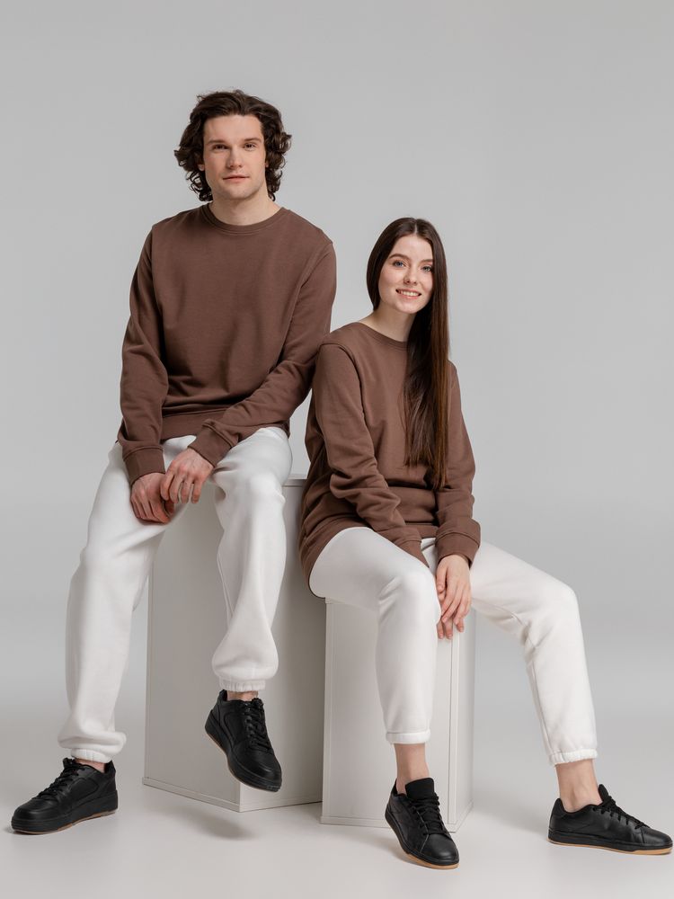 Свитшот унисекс BNC Organic, коричневый (мокко) / Миниатюра WWW (1000)