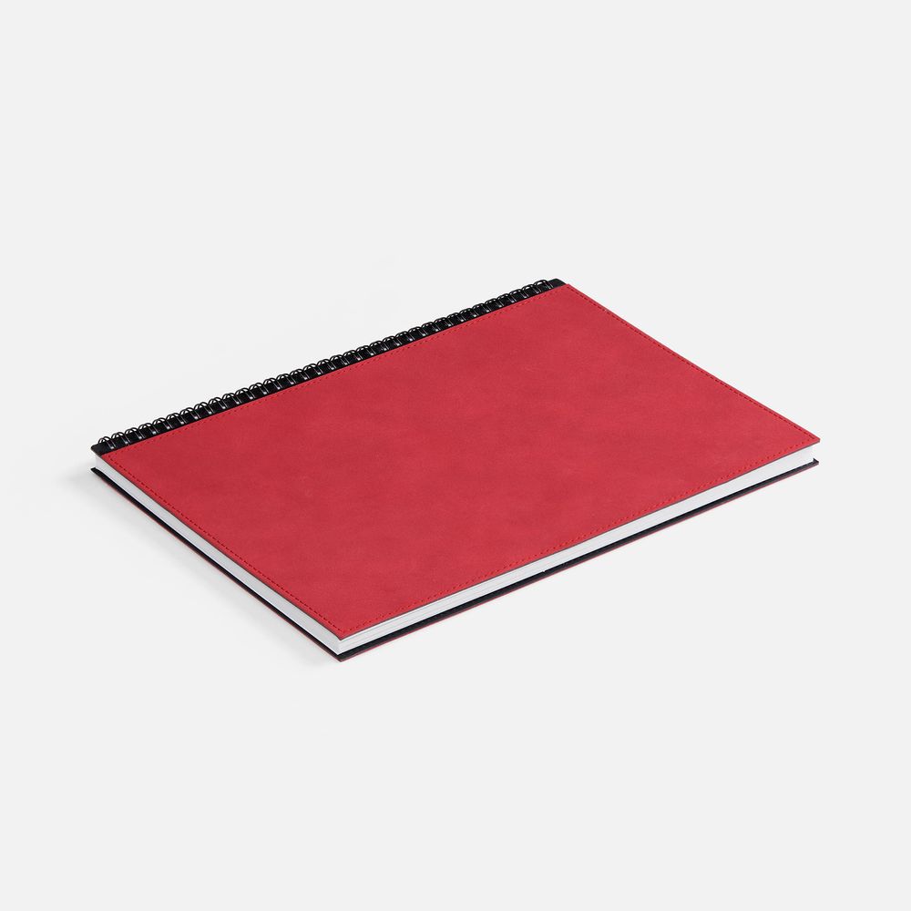 Ежедневник Notera Maxi, недатированный, красный / Миниатюра WWW (1000)
