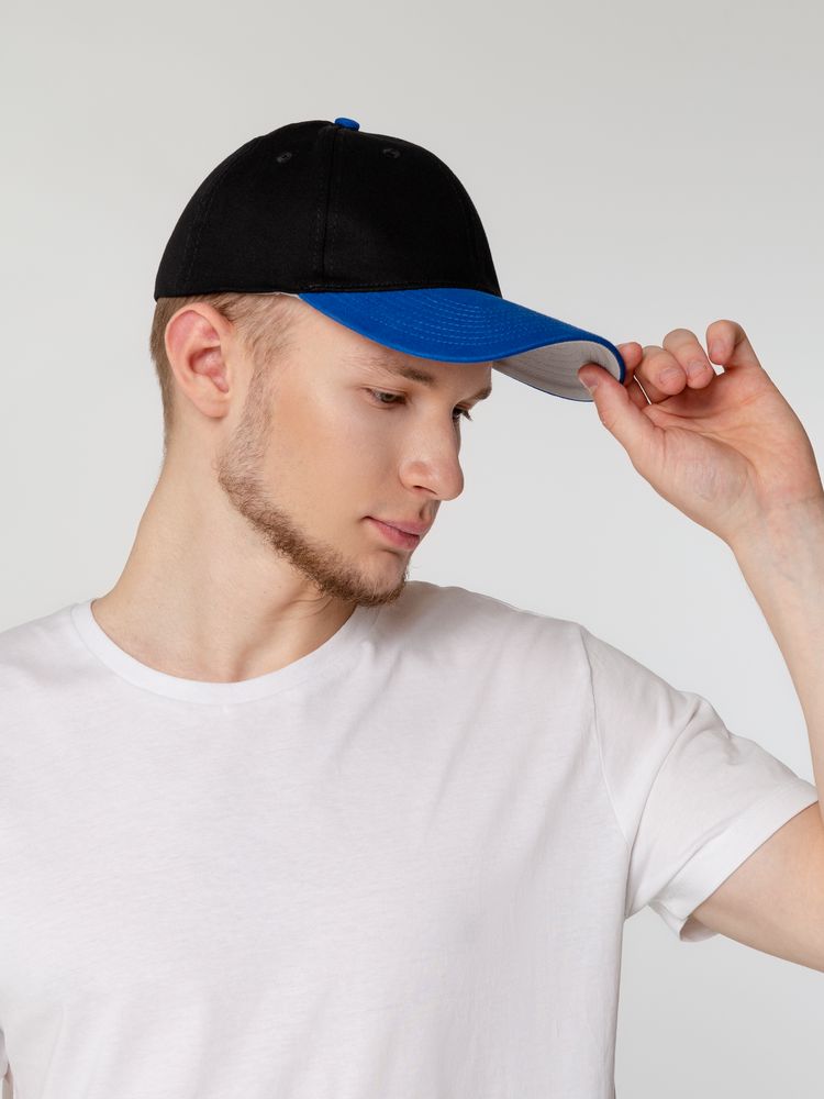 Бейсболка Ben Loyal, черная с синим / Миниатюра WWW (1000)