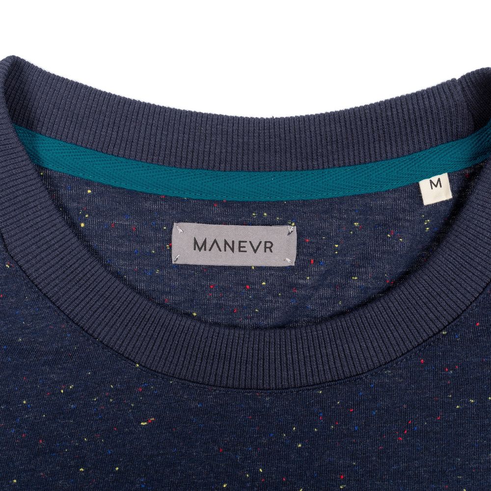 Футболка с длинным рукавом Kosmos 1.0, синий меланж / Миниатюра WWW (1000)