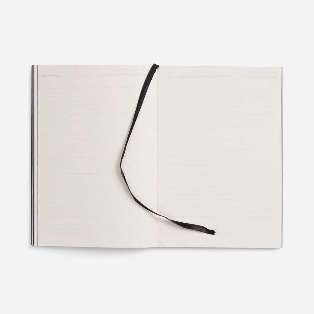 Ежедневник Flat, недатированный, черный / Миниатюра WWW (1000)