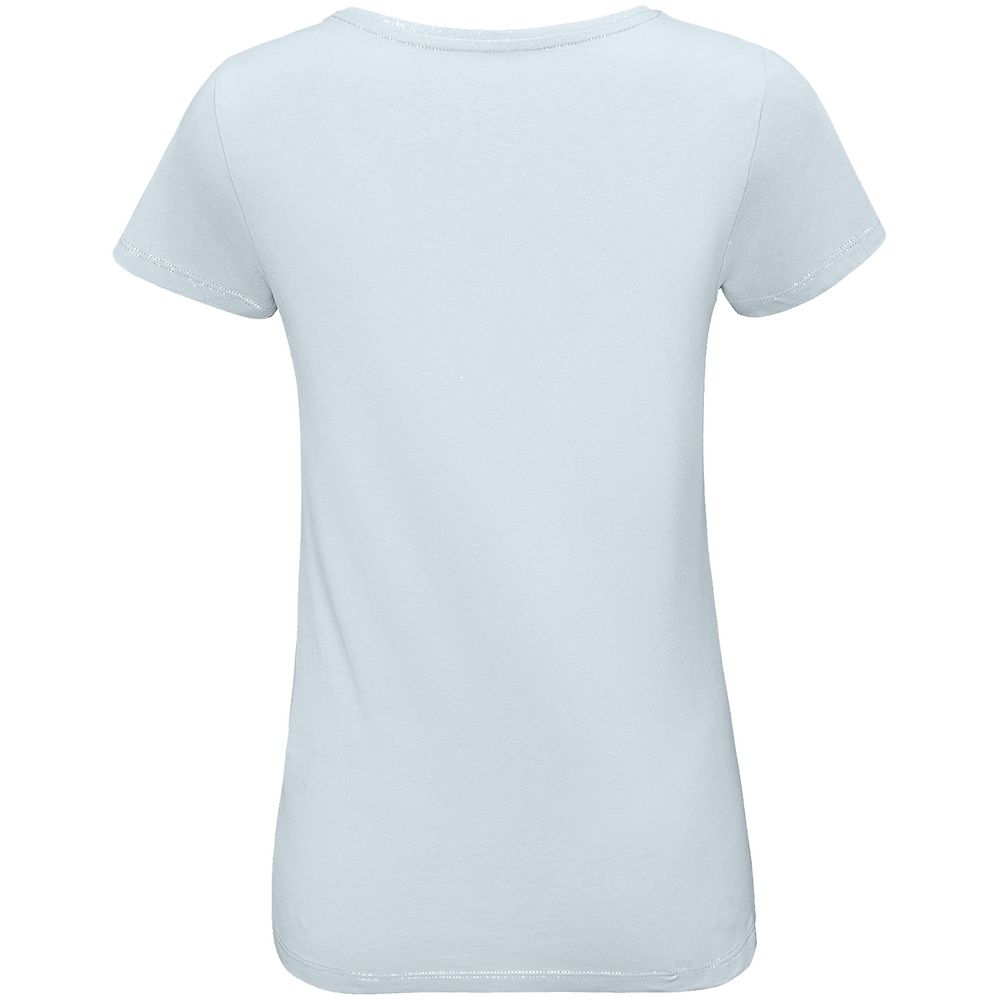 Футболка женская «Женщина хорошеет», голубая / Миниатюра WWW (1000)