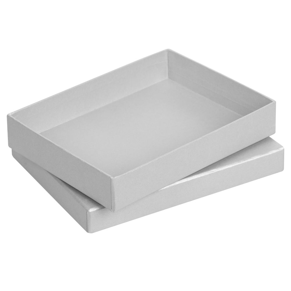 Коробка Slender, большая, серебристая / Миниатюра WWW (1000)