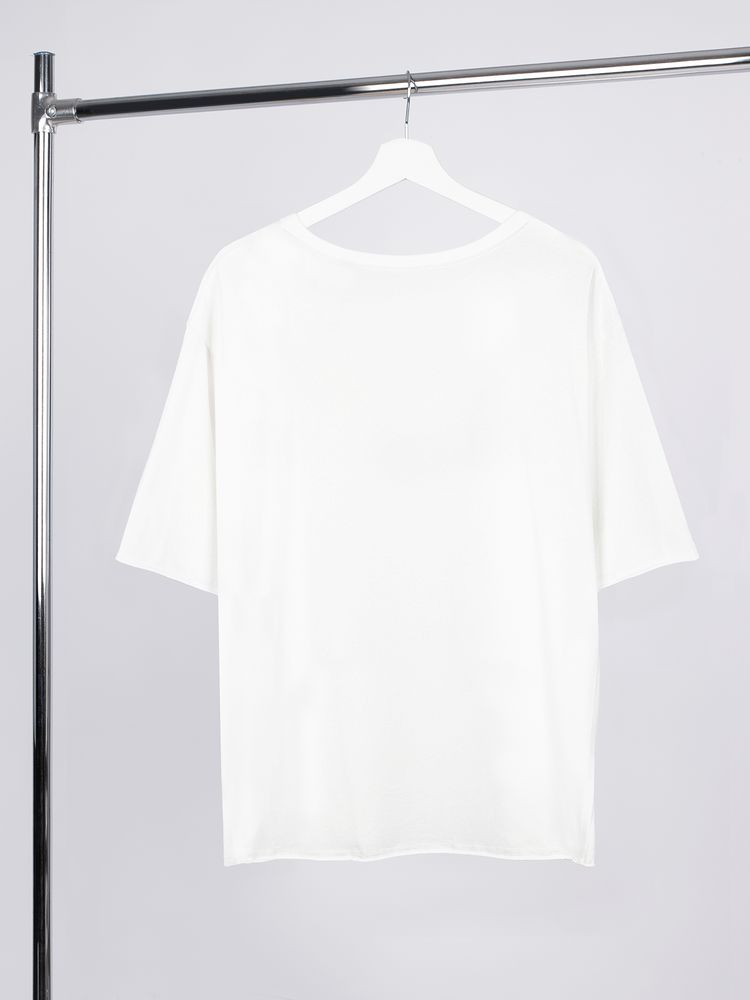 Футболка оверсайз унисекс Vozduh, молочно-белая / Миниатюра WWW (1000)