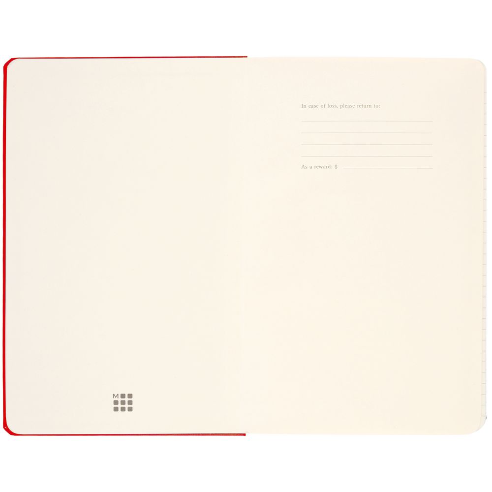 Записная книжка Moleskine Classic Large, в линейку, красная / Миниатюра WWW (1000)