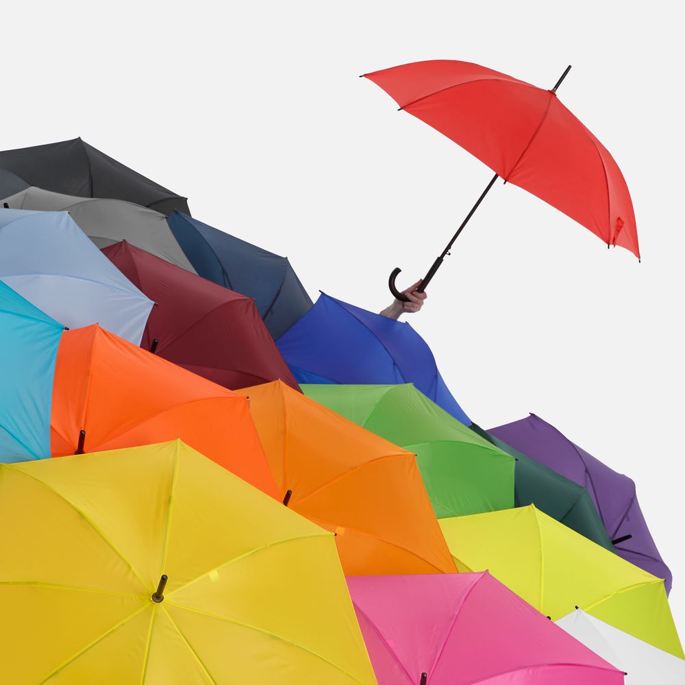 Зонт-трость Standard, зеленое яблоко / Миниатюра WWW (1000)