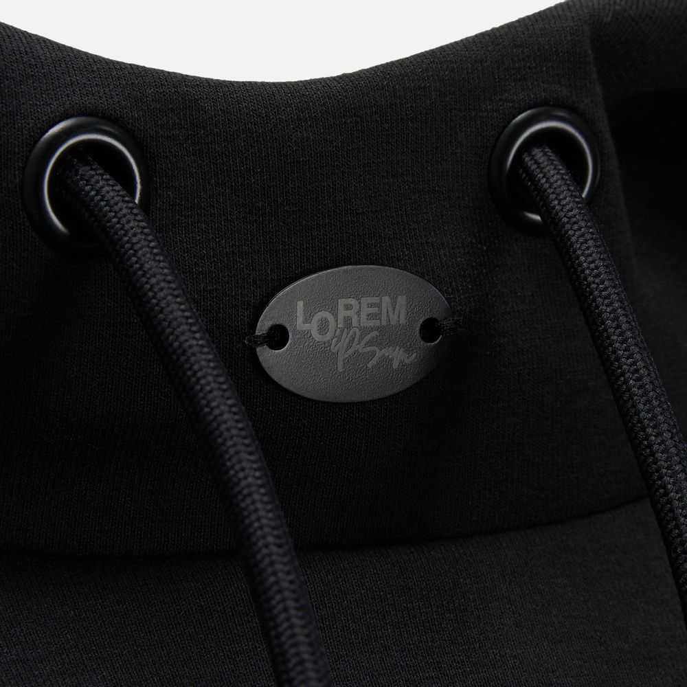 Худи унисекс Begi, черное / Миниатюра нанесения (1000)