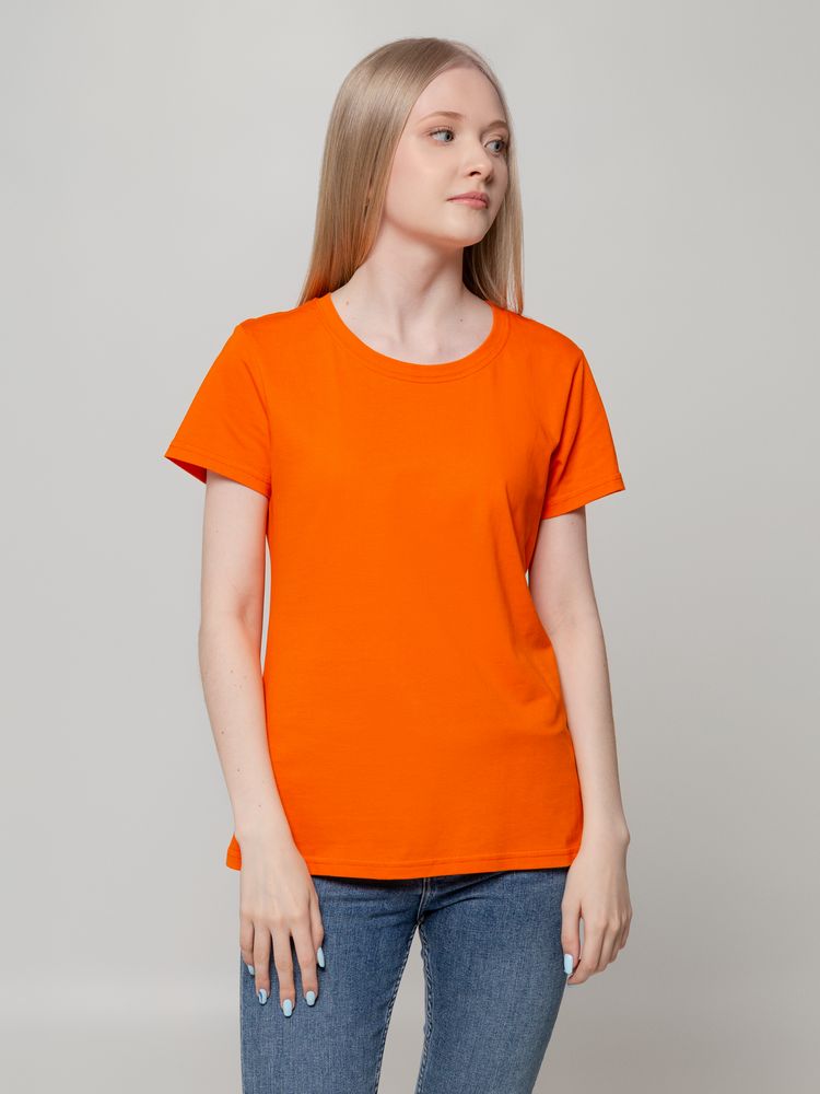 Футболка женская T-bolka Lady, оранжевая / Миниатюра WWW (1000)
