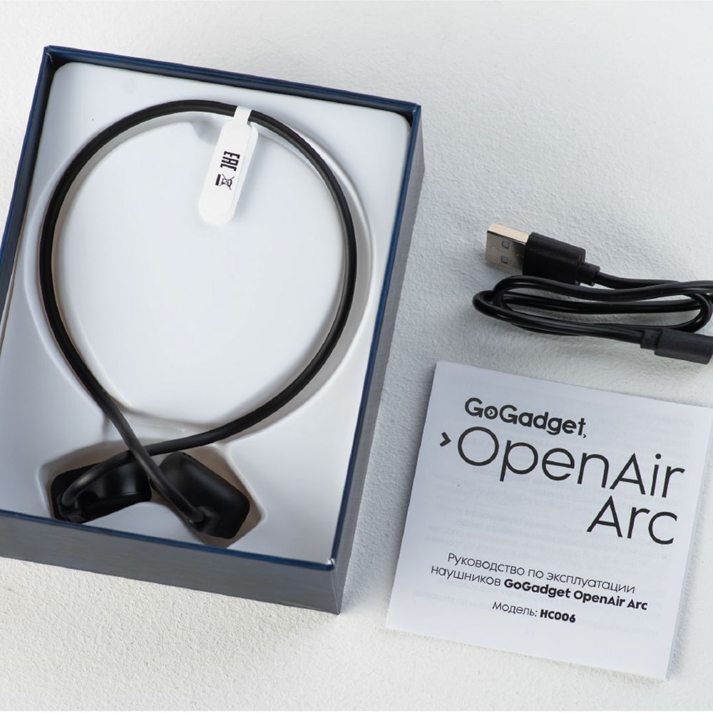 Беспроводные наушники OpenAir Arc, черные / Миниатюра WWW (1000)