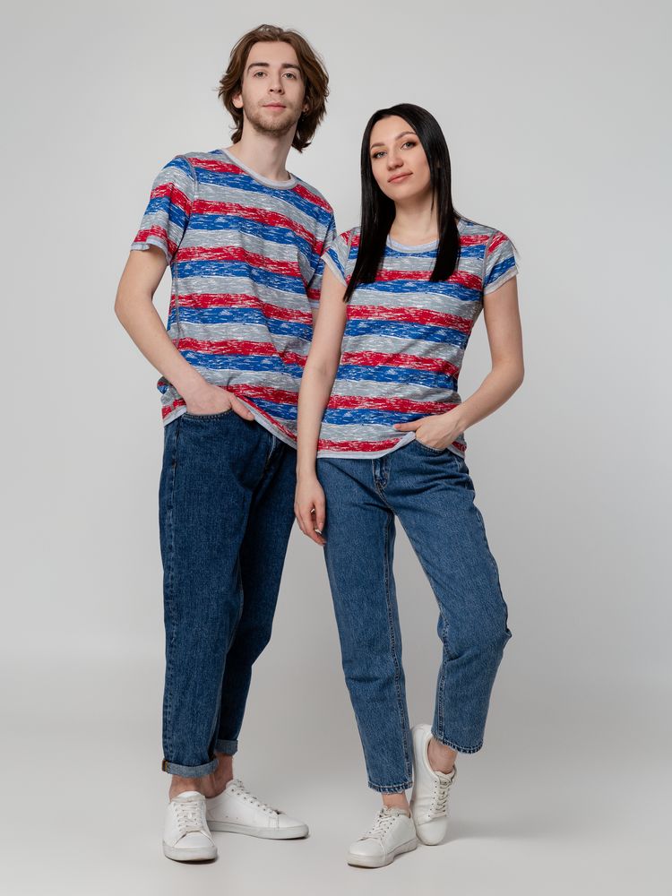 Футболка мужская Rayet двусторонняя, красная с синим / Миниатюра WWW (1000)