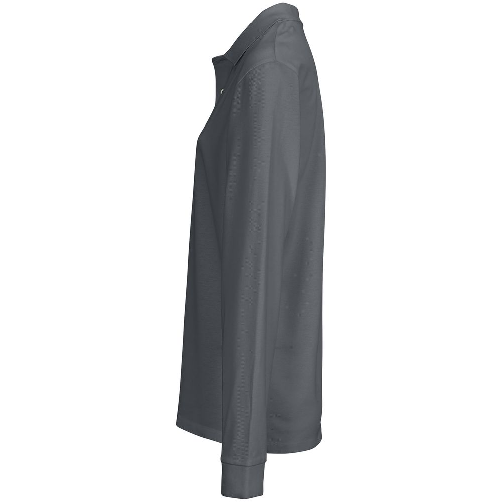 Рубашка поло унисекс с длинным рукавом Pacific LSL, темно-серая (графит) / Миниатюра WWW (1000)