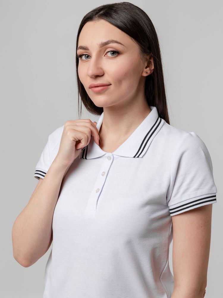 Рубашка поло женская Virma Stripes Lady, белая / Миниатюра WWW (1000)