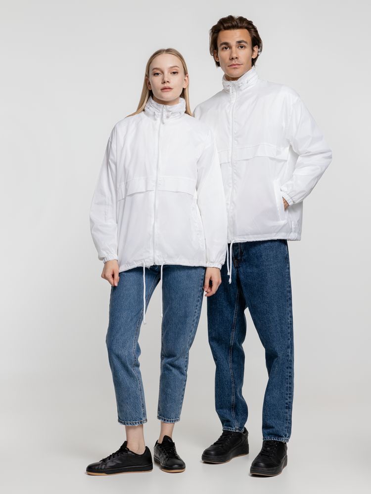 Ветровка из нейлона Surf 210, белая / Миниатюра WWW (1000)