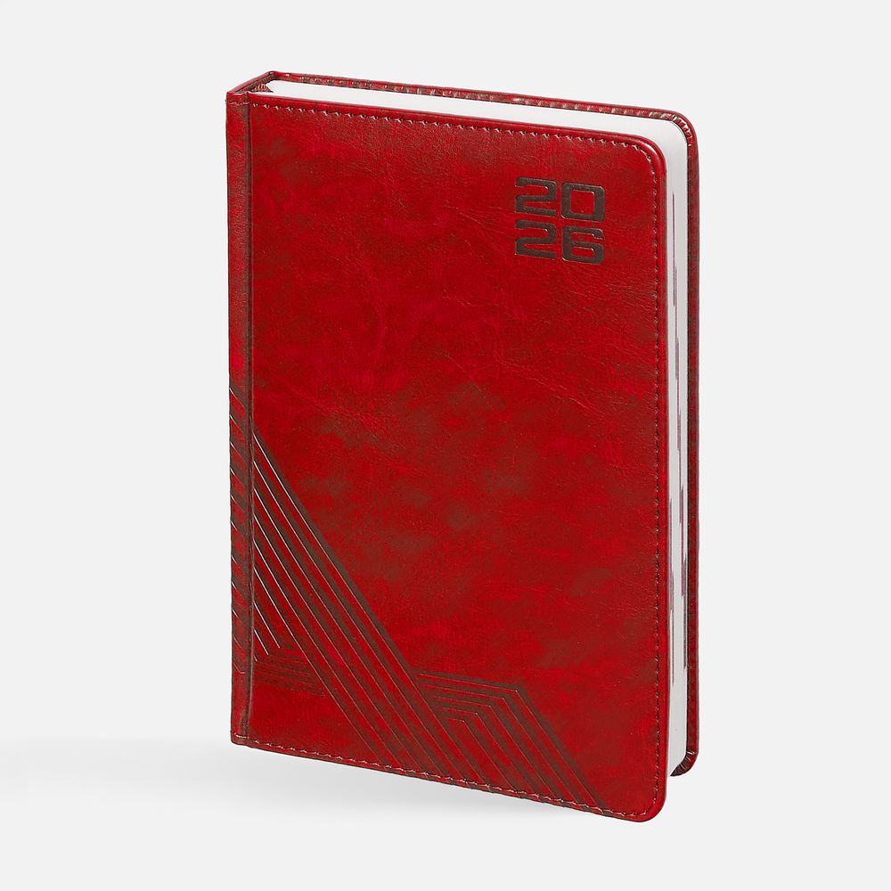 Ежедневник Faro, датированный, красный / Миниатюра WWW (1000)