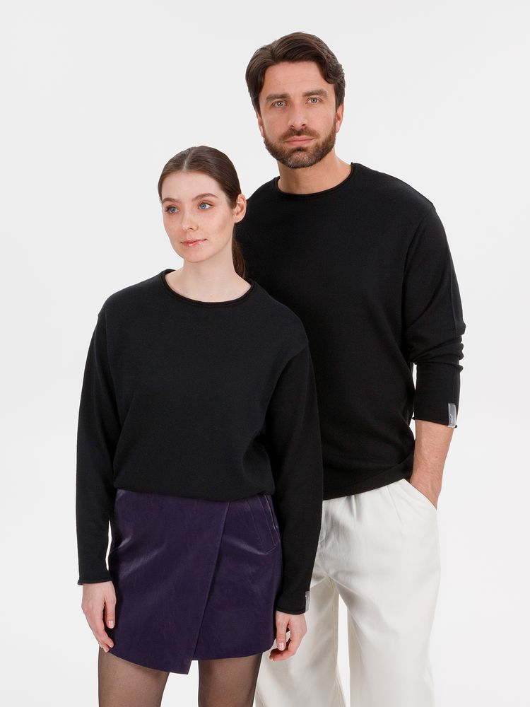 Лонгслив унисекс Siluetti Fuori, черный / Миниатюра WWW (1000)