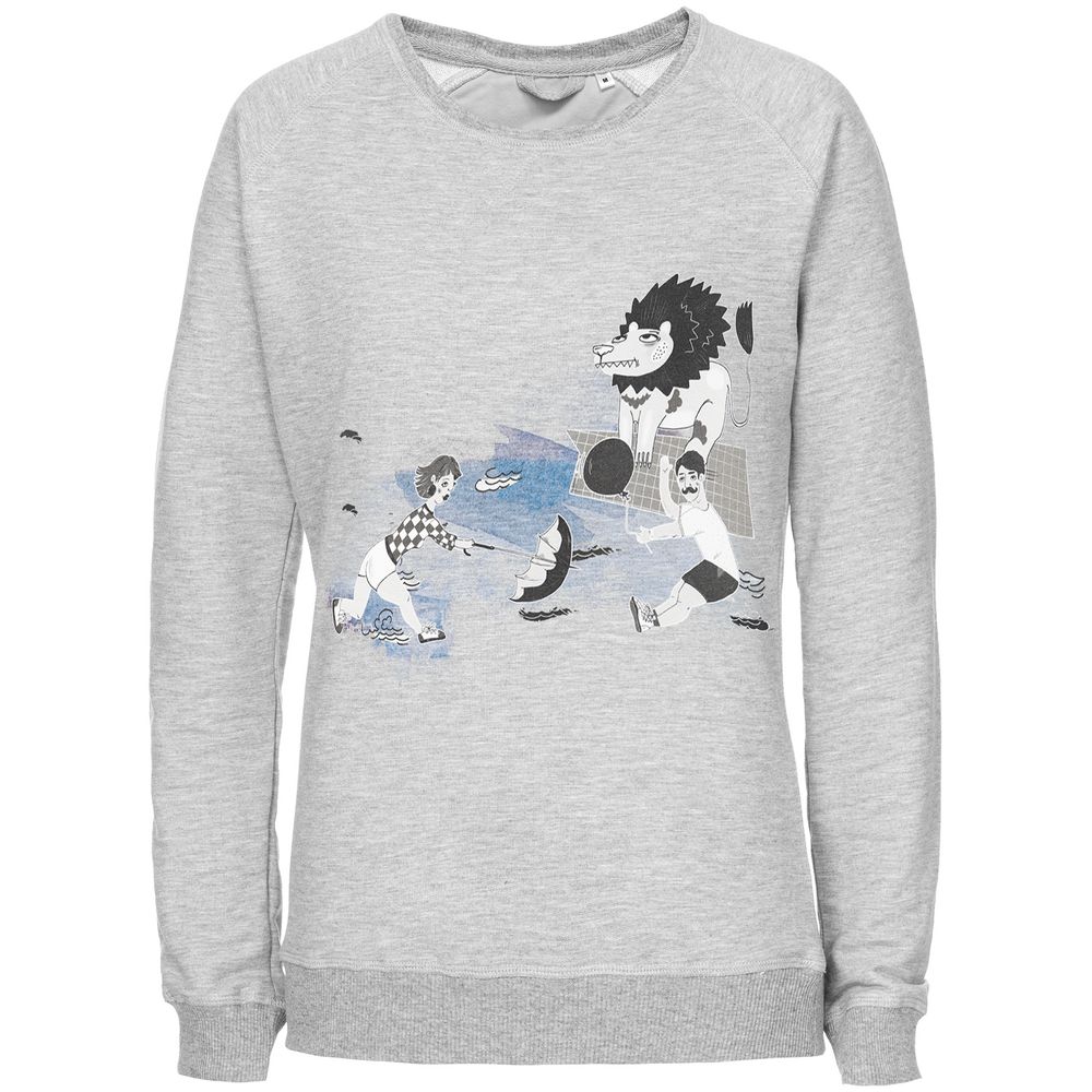 Свитшот женский «Не вы ли были у Невы», серый меланж / Миниатюра WWW (1000)