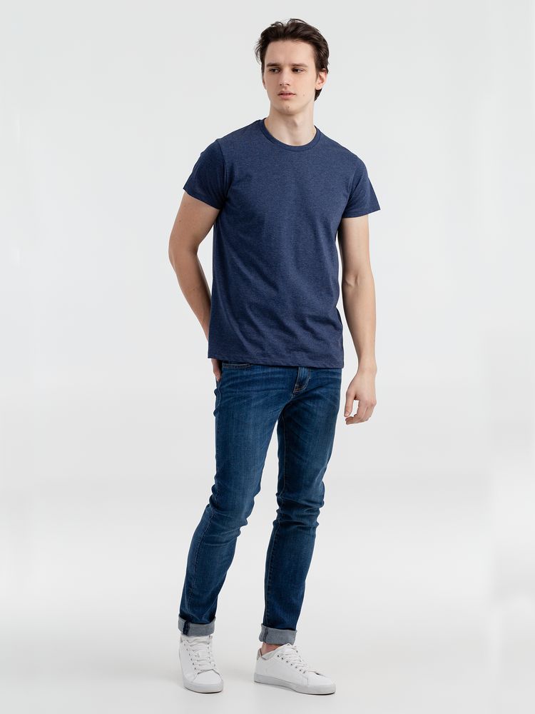 Футболка мужская Regent Fit 150, синий меланж / Миниатюра WWW (1000)