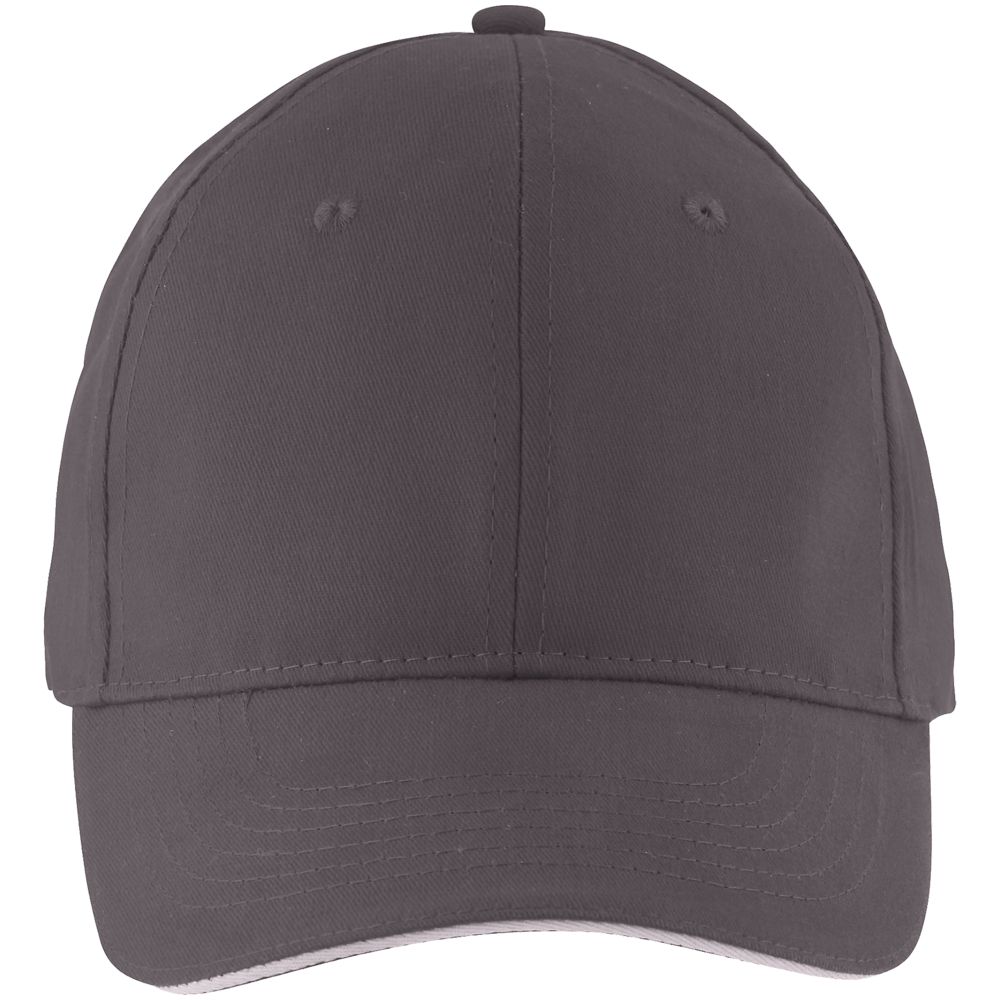 Бейсболка Solar, темно-серая со светло-серым / Миниатюра WWW (1000)