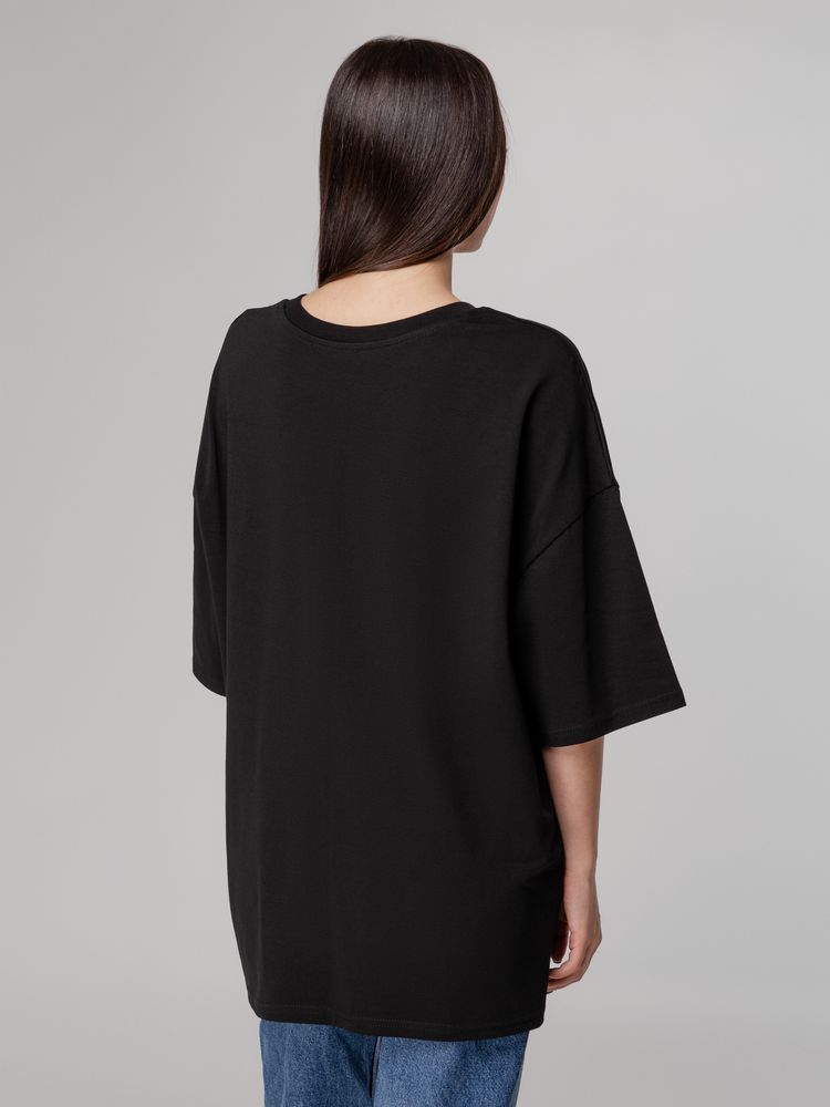 Футболка унисекс оверсайз Crosstown, черная / Миниатюра WWW (1000)