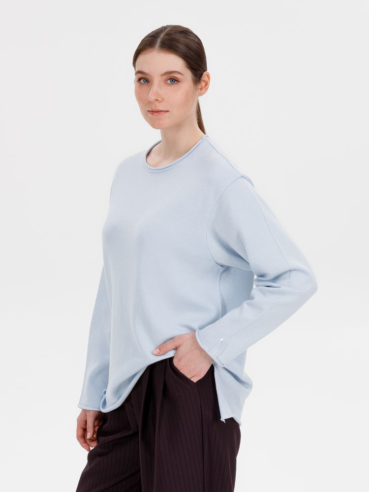 Лонгслив унисекс Siluetti Fuori, светло-голубой / Миниатюра WWW (1000)