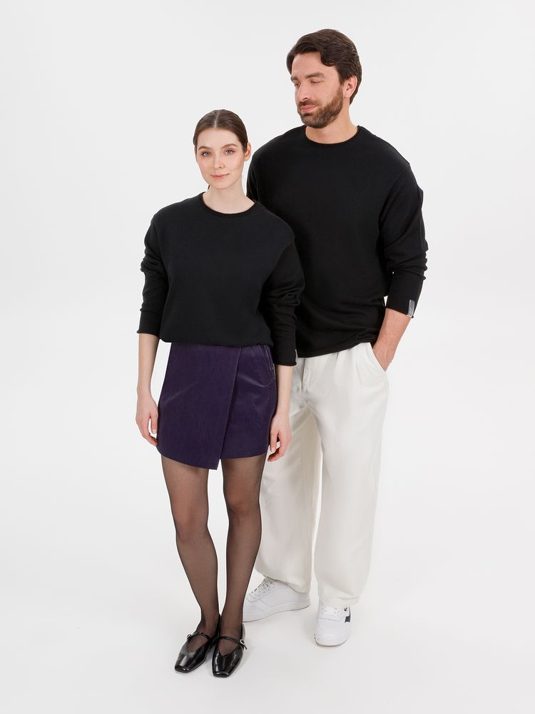 Лонгслив унисекс Siluetti Fuori, черный / Миниатюра WWW (1000)