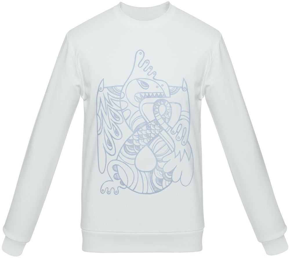 Толстовка «Кетцалькоатль», белая / Миниатюра WWW (1000)