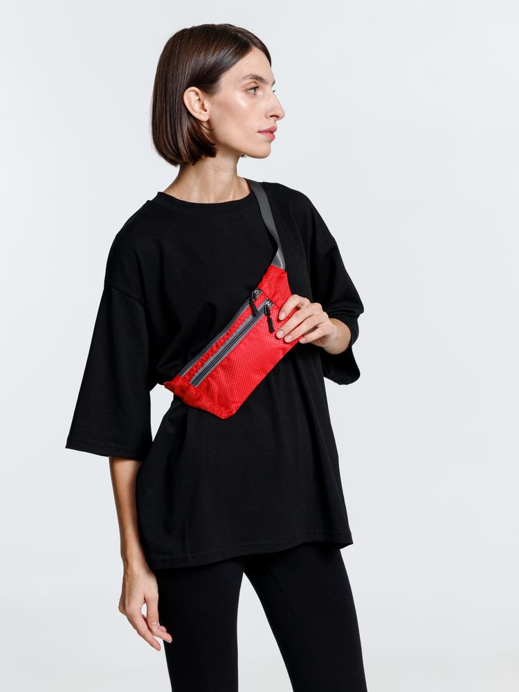 Спортивная поясная сумка Run for Fun, красная / Миниатюра WWW (1000)