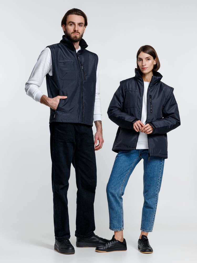 Куртка-трансформер унисекс Astana, темно-синяя / Миниатюра WWW (1000)