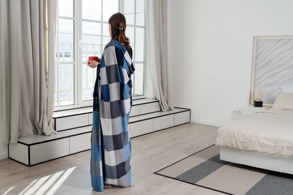 Плед Farbe, синий / Миниатюра WWW (1000)