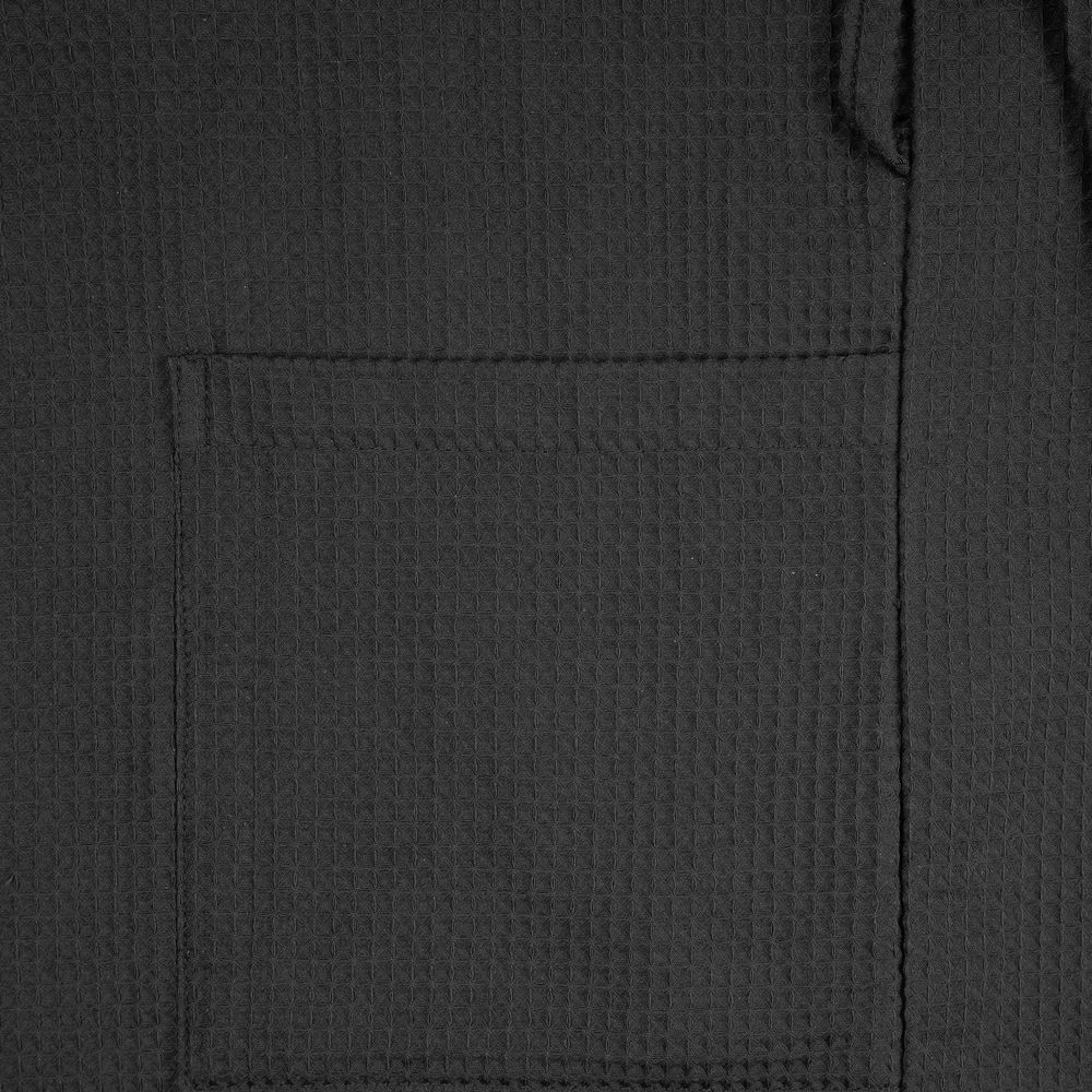 Халат вафельный Kimono, черный / Миниатюра WWW (1000)