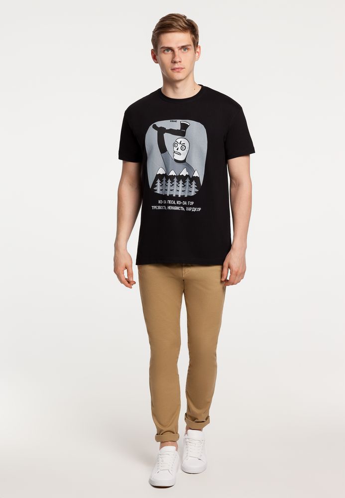 Футболка «Хардкор», черная / Миниатюра WWW (1000)